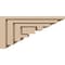 Ekena Millwork 7"W x 14"D x 7"H Wide Landon Rough Cedar Woodgrain TimberThane Corbel, Primed Tan CORUR07X14X07LANRCPR - alternate 3